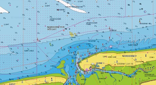 Seekarte Norderney