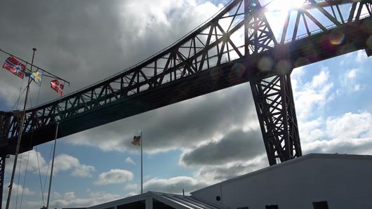 die Hochbrücke in Rendsburg