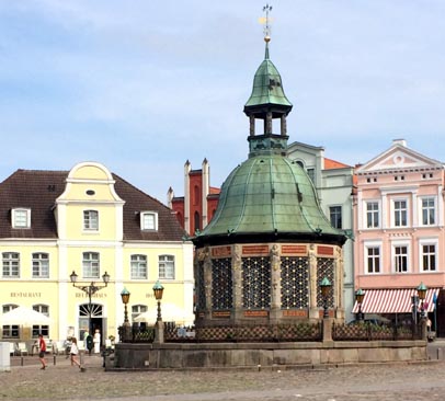 der Marktplatz in Wismar