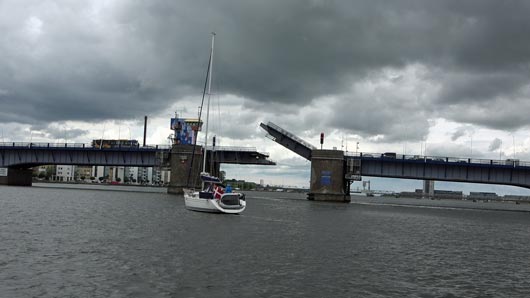 Straßenbrücke in Aalborg