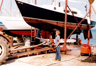 Swan of Durgerdam wird aus dem Wasser geholt