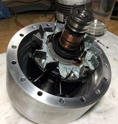 Probeweise montierter Rotor